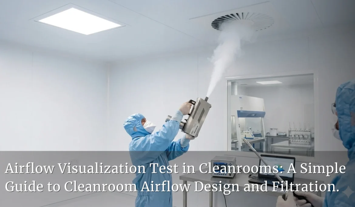 Airflow Visualization Test in Cleanrooms: A Simple Guide to Cleanroom Airflow Design and Filtration.