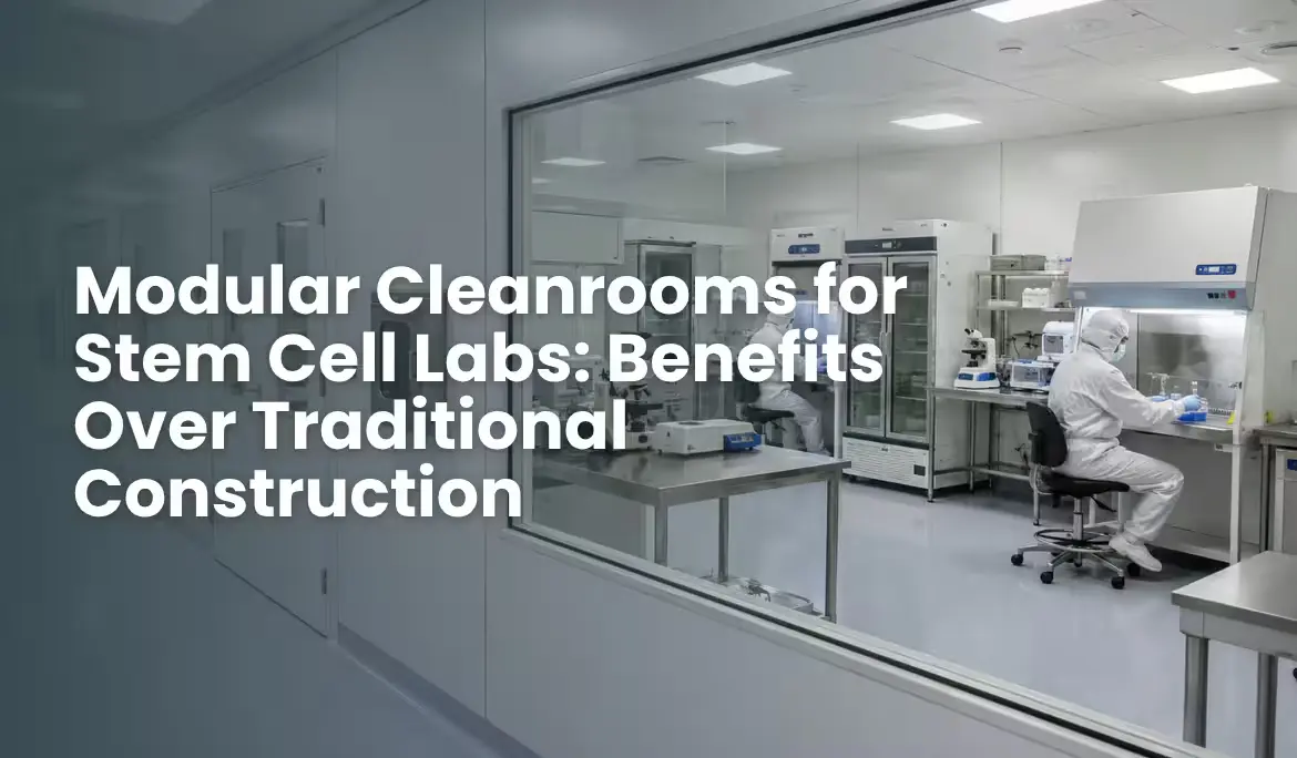 Modular Cleanrooms for Stem Cell Labs: Benefits Over Traditional Construction